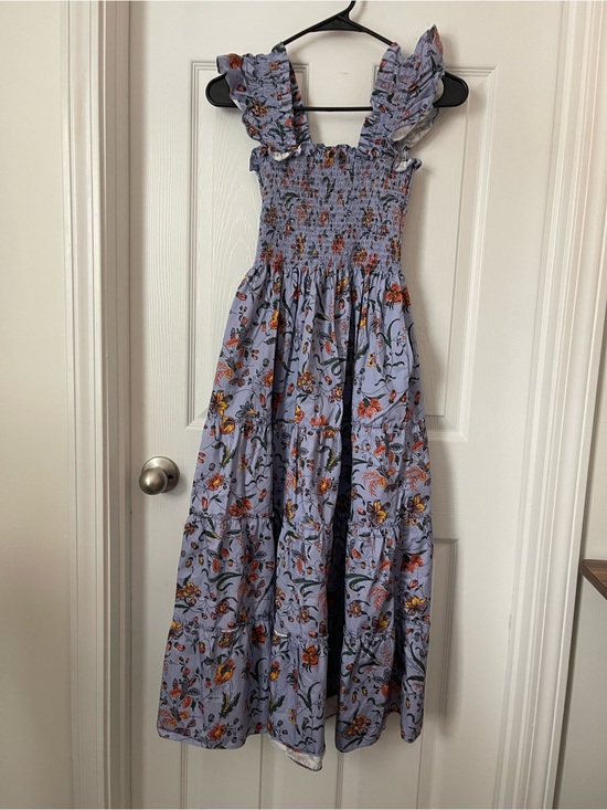Hill House Dresses & Skirts - Hill House Lavender Floral Ruffle-Strap Maxi Dress worn once!